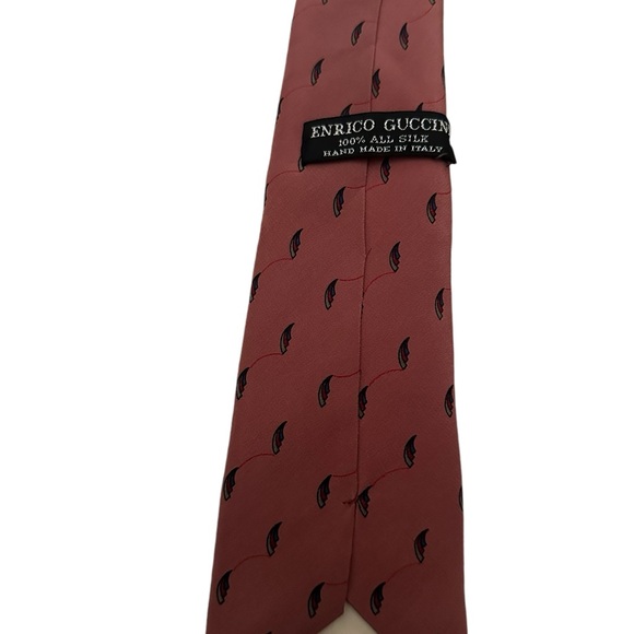 Enrico Guccini 100% All Silk Hand Made in Italy Length 56 1/2” - Picture 3 of 4